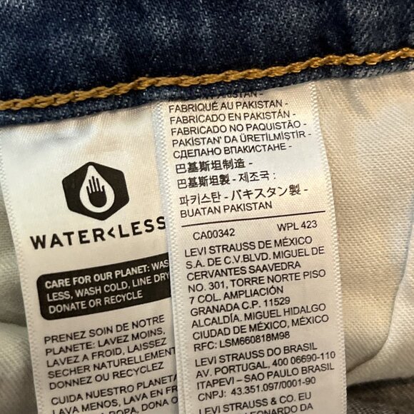 Men's Levis 511 Slim Fit Stretch Denim Jeans Size 40x32 Blue Modern Red Tab - Picture 11 of 13